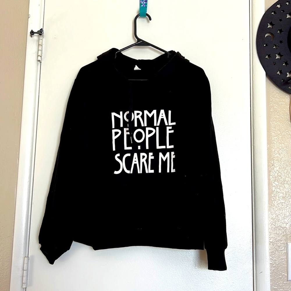 Normal people scare me hoodie